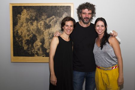 Juan Rey y Celina Pla junto a la curadora Silvana Spadaccini